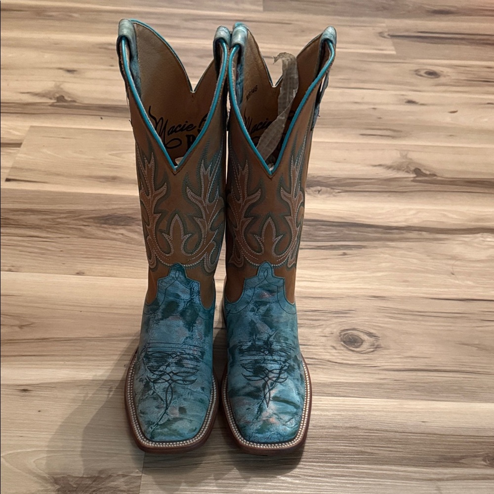 Macie Bean Turquoise and Brown Boots